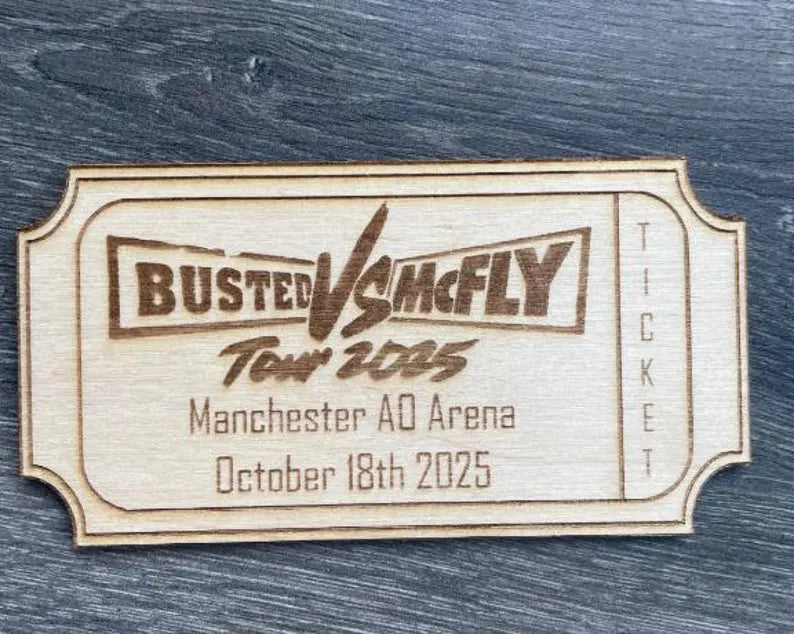 Personalised Wooden Gift Ticket