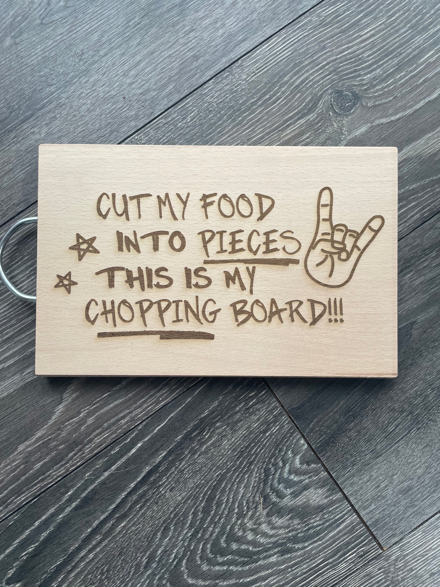 Cut My Food Into Pieces Chopping Board