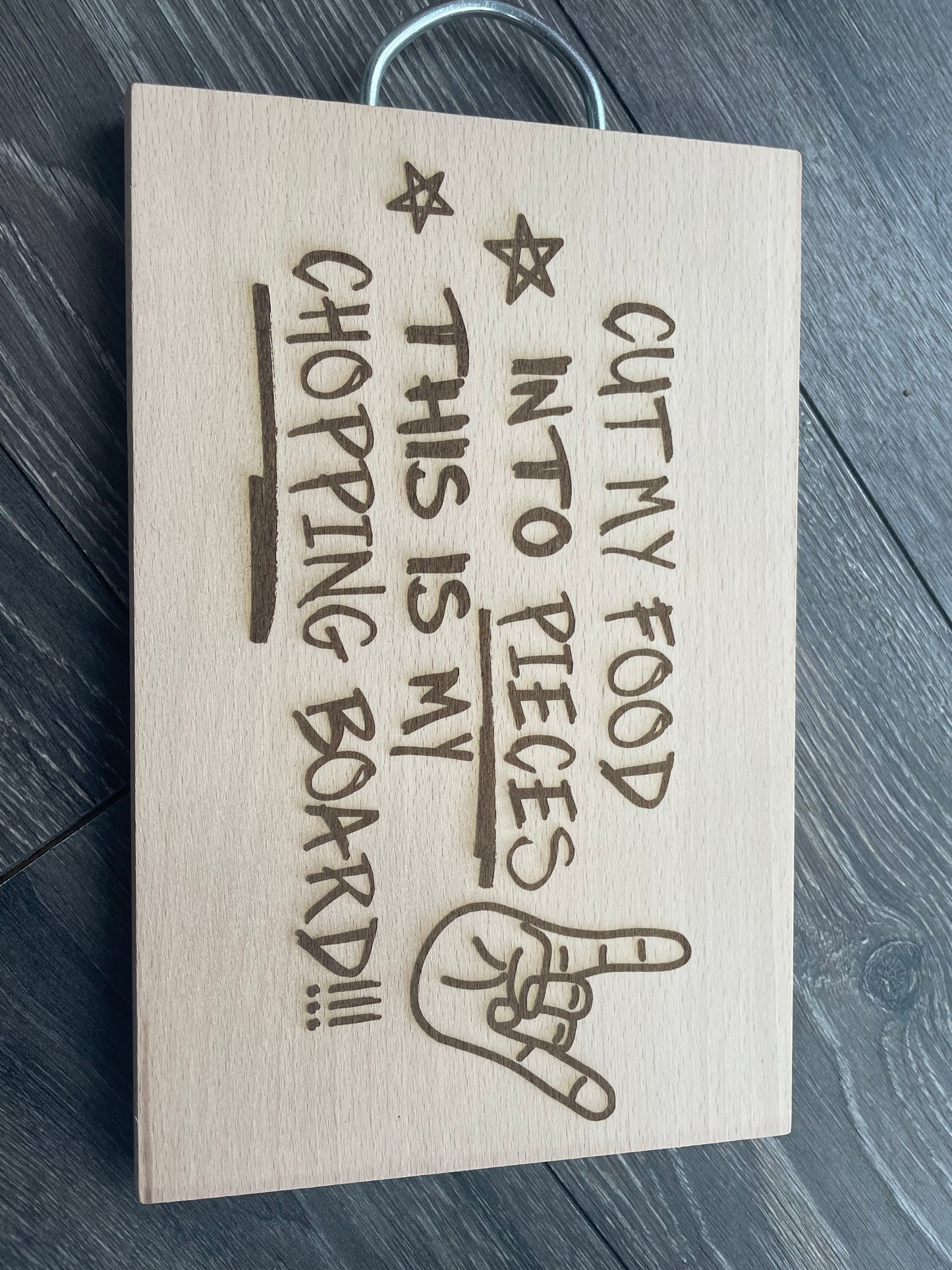 Cut My Food Into Pieces Chopping Board