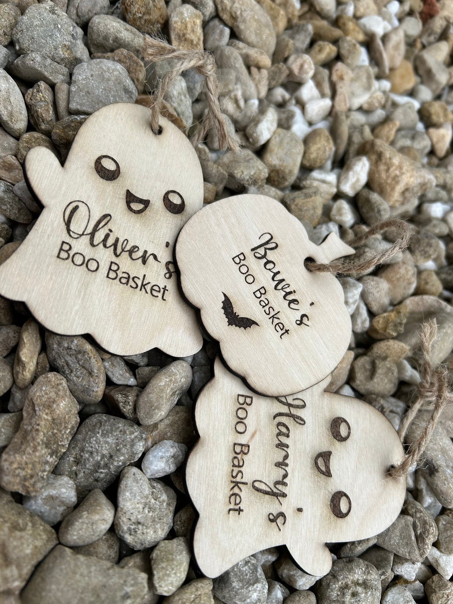 Personalised Boo Basket Tags