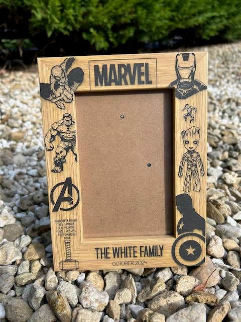 Disney Marvel Personalised Engraved Photo Frame