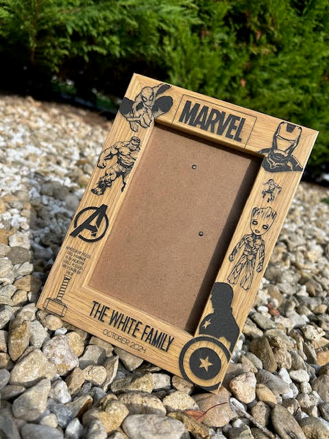 Disney Marvel Personalised Engraved Photo Frame
