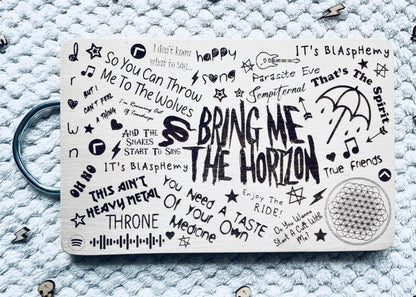 BMTH Inspired Lyric Chopping Board