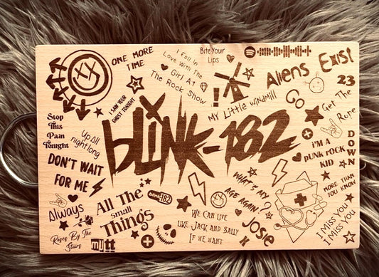 Blink 182 Inspired Lyric Chopping Board