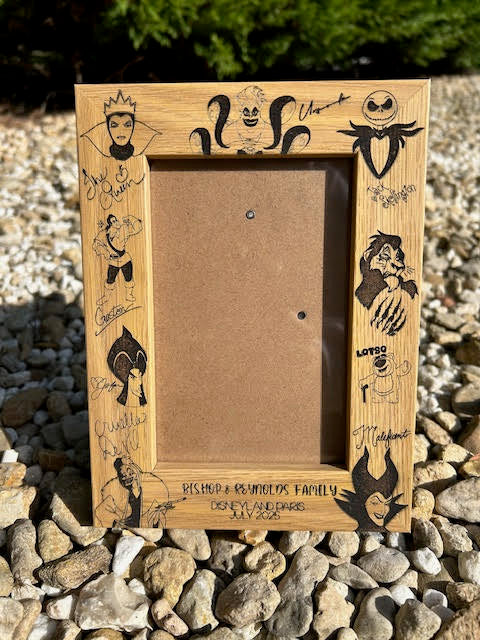 Disney Villain Personalised Engraved Photo Frame