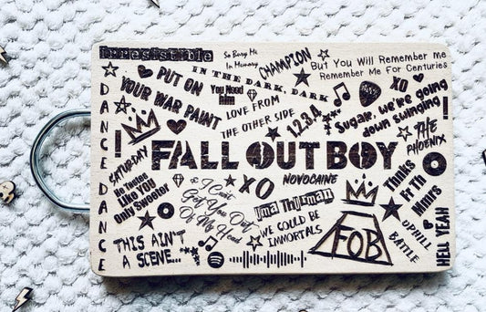 Fall Out Boy Inspired Lyric Chopping Board