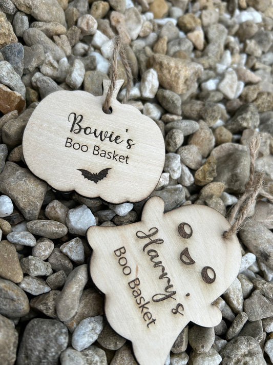 Personalised Boo Basket Tags