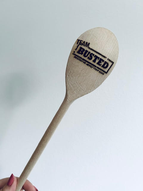 Busted Vs McFly Inspired Wooden Spoons