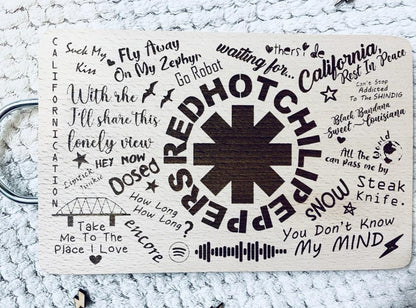 RHCP Inspired Lyric Board