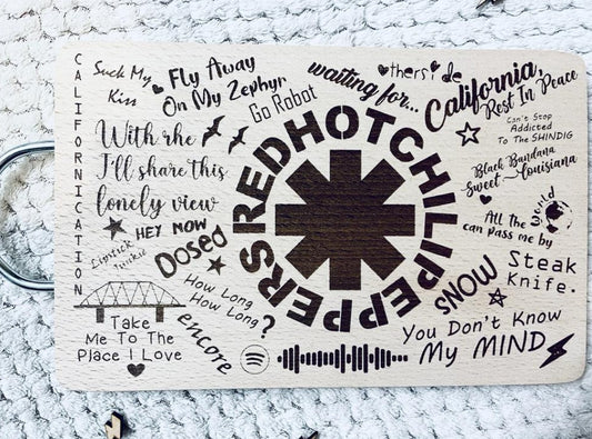 RHCP Inspired Lyric Board