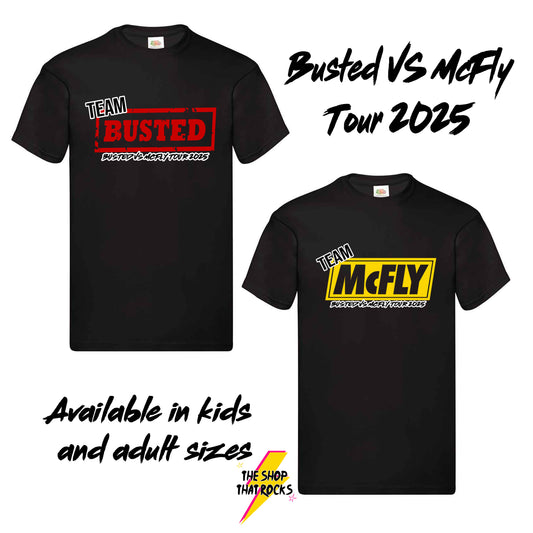 Team Busted & Team McFly Inspired T-Shirts